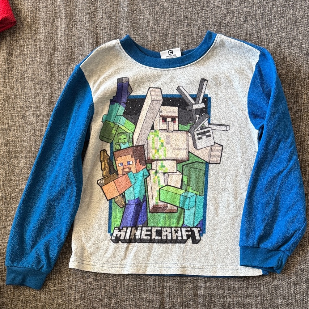 Kids Long Sleeve Shirt - Blue and Gray
